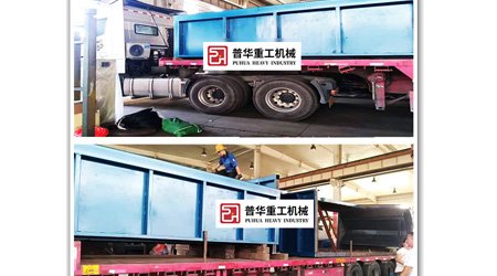 發(fā)往安徽淮南Q37系列大型吊鉤式拋丸清理機發(fā)貨現(xiàn)場